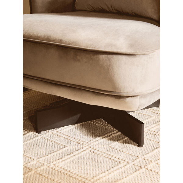 Hale Grey Velvet Revolving Chair