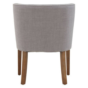 Parkside Grey Fabric Curved Back Dining Chair – dimensions