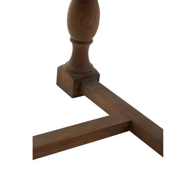 Parkside Natural Oak Wood Rectangular Dining Table – back view