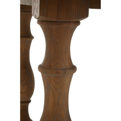 Parkside Natural Oak Wood Rectangular Dining Table – side view 2