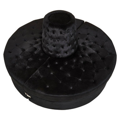 Hartford Black Tufted Round Sofa