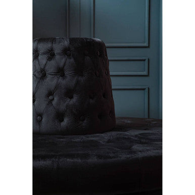 Hartford Black Velvet Modular Round Sofa – detail