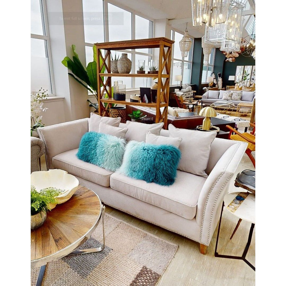 Sutton Three Seat Grey Fabric Sofa