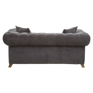 Spencer Grey Fabric Button Tufted 2 Seater Sofa – dimensions