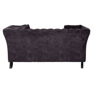 Sabrina Two Seat Grey Velvet Sofa