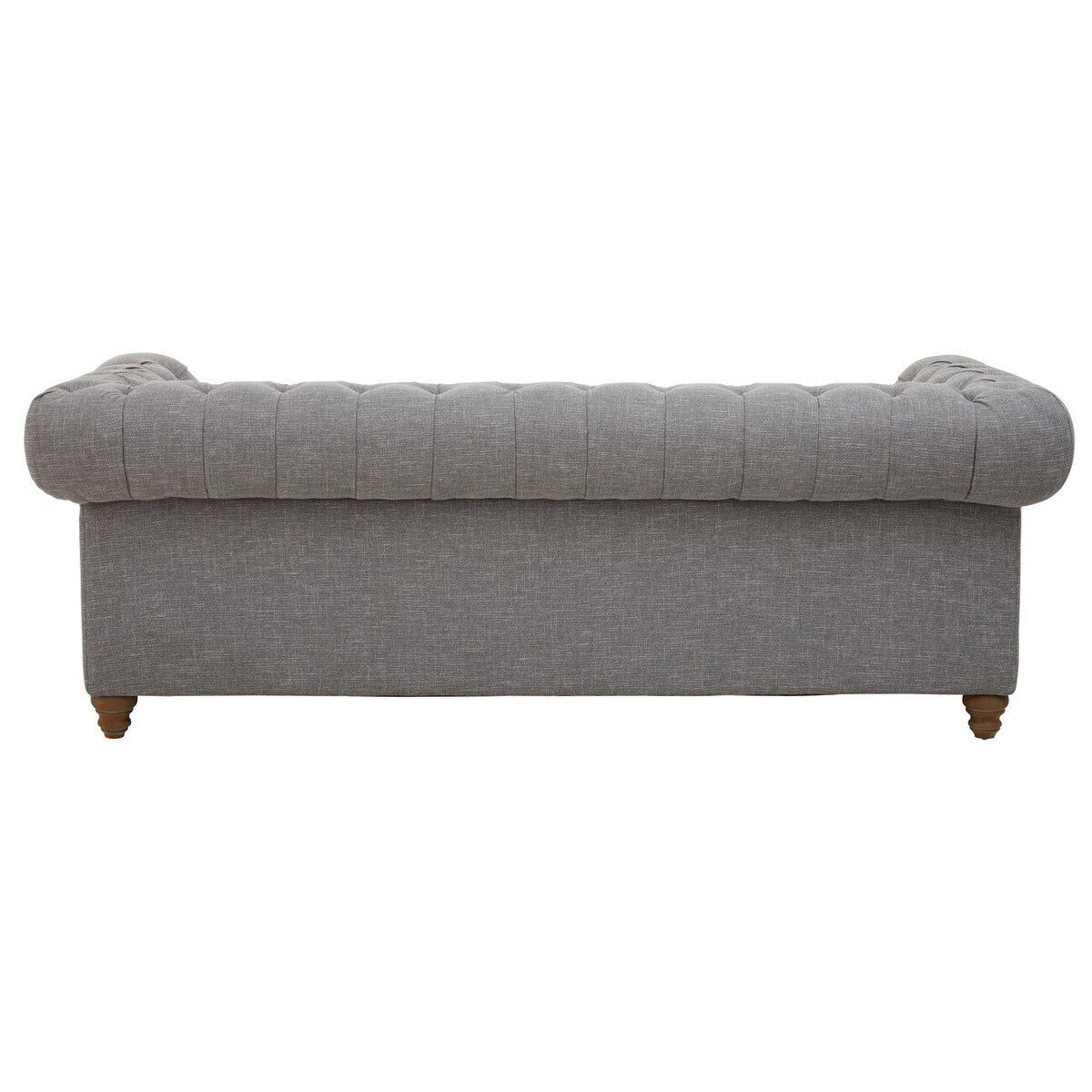 Stella Three Seat Grey Linen Sofa