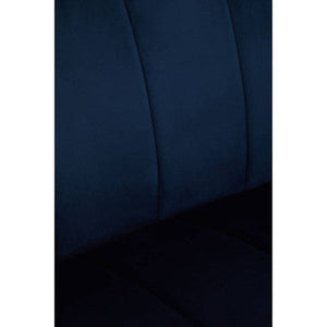Siena Two Seat Midnight Blue Velvet Sofa