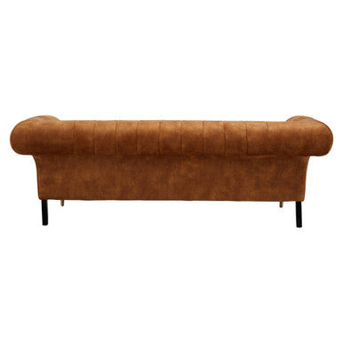 Siena Three Seat Gold Velvet Sofa