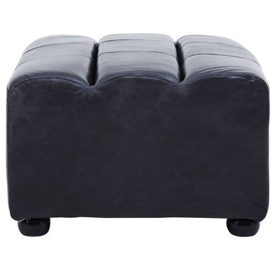 King Antique Black Leather Modular Ottoman – dimensions