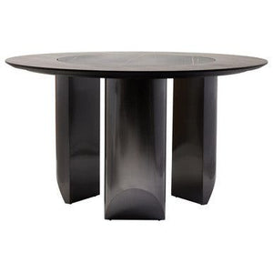 Imperia Eucalyptus Effect Round Dining Table with Ceramic Lazy Susan