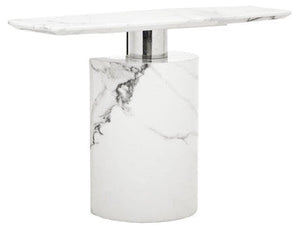 Sesto White Marble Console Table – detail