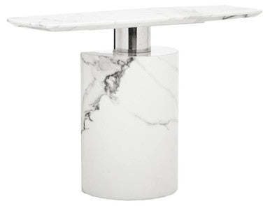 Sesto White Marble Console Table – detail