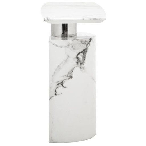 Sesto White Marble Console Table