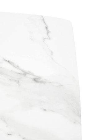 Sesto White Marble Console Table – close-up