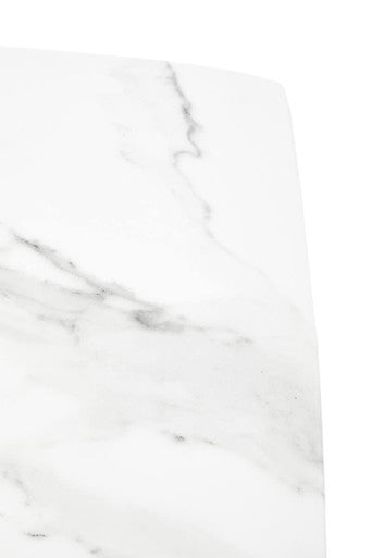 Sesto White Marble Console Table – close-up