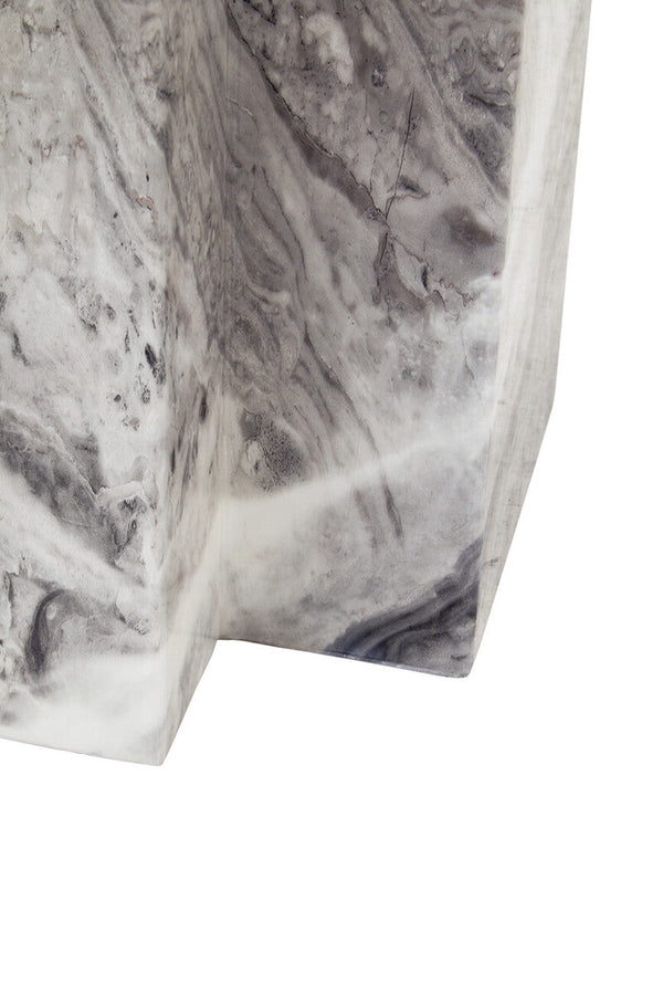 Saronno Grey Marble Coffee Table – back view