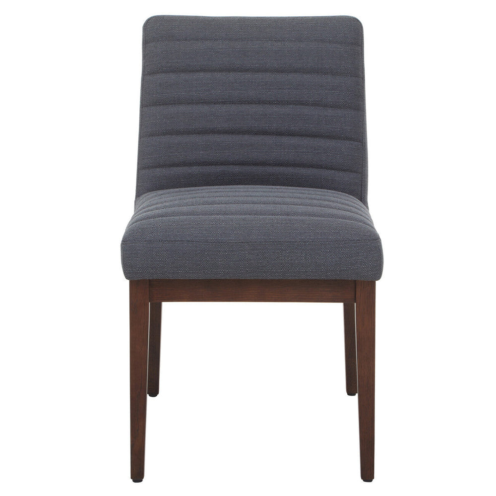 Brando Charcoal Grey Fabric Dining Chair with Oak Wood Legs