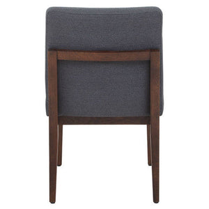 Brando Charcoal Grey Fabric Dining Chair with Oak Wood Legs – dimensions