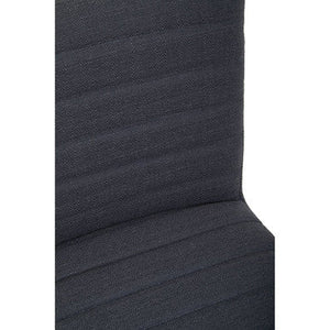 Brando Charcoal Grey Fabric Dining Chair with Oak Wood Legs – dimensions 2