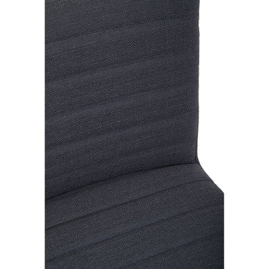 Brando Charcoal Grey Fabric Dining Chair with Oak Wood Legs – dimensions 2