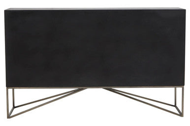 Solana Grey Wash Carved Mango Wood 2 Door and 3 Drawer Sideboard – dimensions