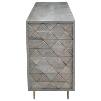 4 Door Mango Wood Sideboard | Siro – in room setting