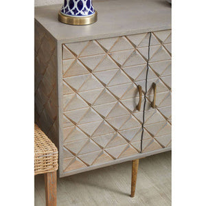 4 Door Mango Wood Sideboard | Siro – close-up