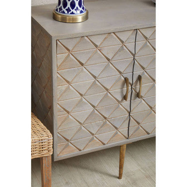 4 Door Mango Wood Sideboard | Siro – close-up