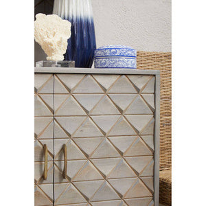 4 Door Mango Wood Sideboard | Siro – back view