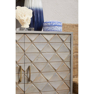 4 Door Mango Wood Sideboard | Siro – back view