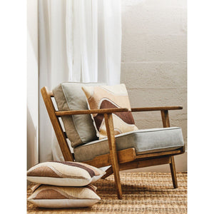 Hector Natural Linen And Oak Armchair