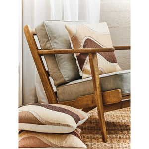 Hector Natural Linen And Oak Armchair