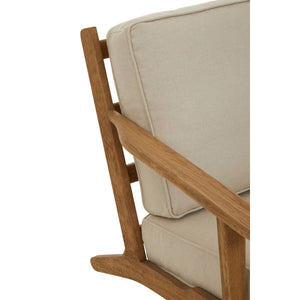 Hector Natural Linen And Oak Armchair