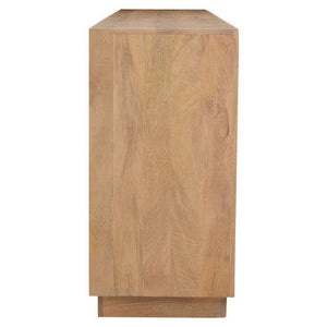 Salem Black and Natural Mango Wood 4 Door Sideboard – dimensions