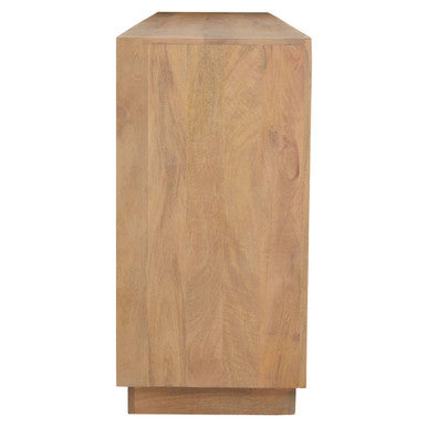 Salem Black and Natural Mango Wood 4 Door Sideboard – dimensions