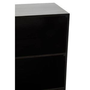 Kochi Black Mango Wood 1 Door and 4 Drawer Cabinet – dimensions