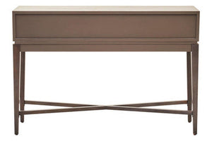 Dimaro Antique Grey Finish 2 Drawer Console Table – back view
