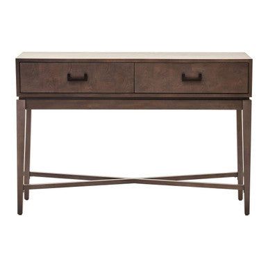 Dimaro Two Drawer Antique Grey Console Table