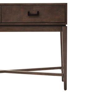 Dimaro Antique Grey Finish 2 Drawer Console Table – in room setting 2
