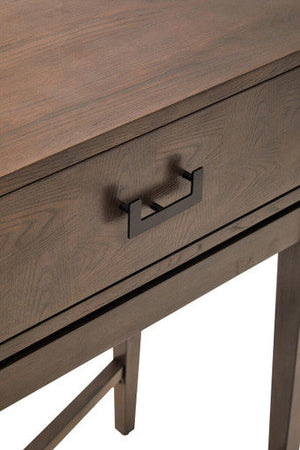Dimaro Antique Grey Finish 2 Drawer Console Table – close-up 2
