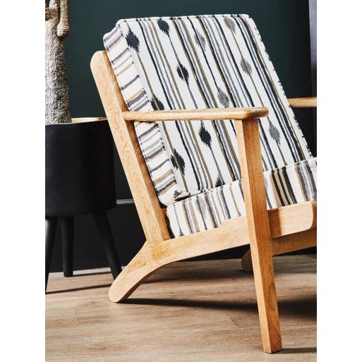 Cefena Armchair With Angular Arms