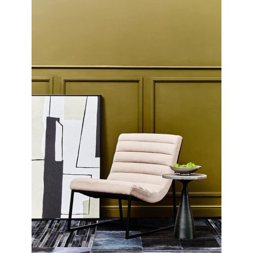 Vogue Ivory Velvet Lounge Chair