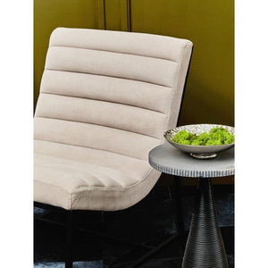 Vogue Ivory Velvet Lounge Chair