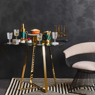 Vogue Mink Velvet and Black Frame Chair