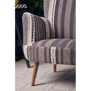Cefena Grey And White Chair