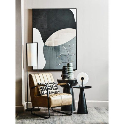 Buffalo Grey Leather Armchair