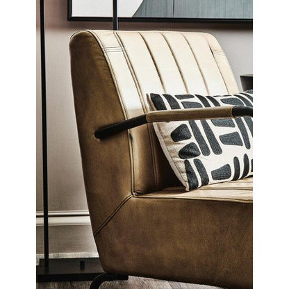 Buffalo Grey Leather Armchair