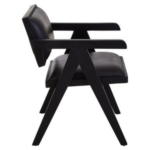 Buffalo Black Leather Armchair – dimensions