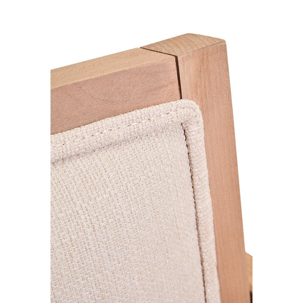Cebu Ivory Fabric and Grey Wash Beech Wood Dining Chair