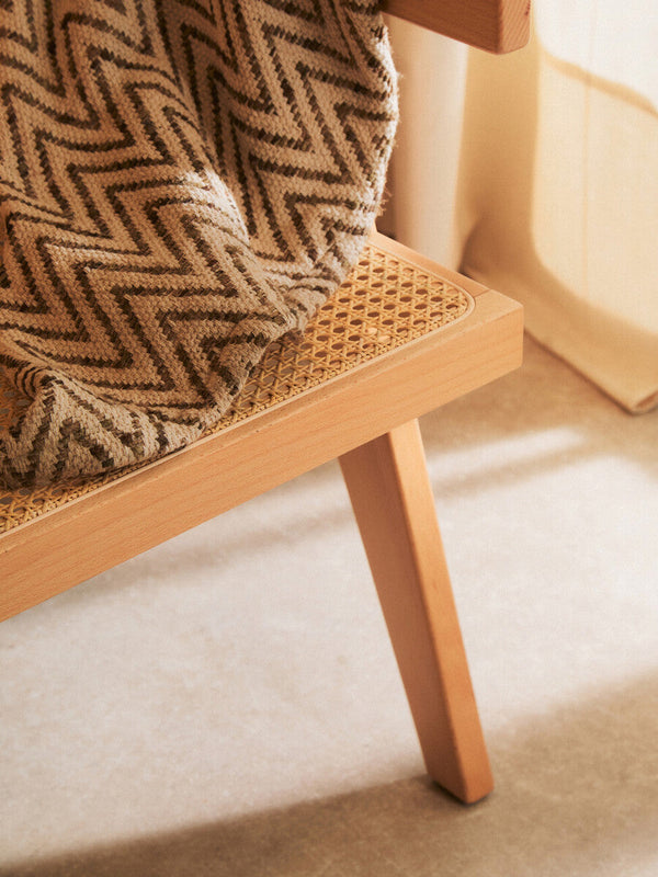 Cebu Natural Cane and Beech Wood Dining Chair – detail 2